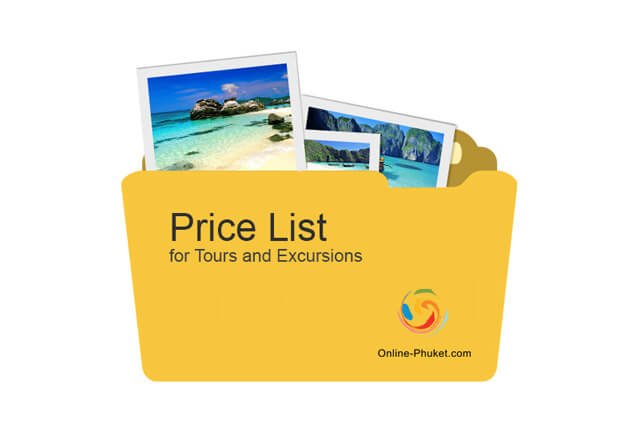 Price List for Tours and Excursions in Phuket
